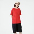 Solid color loose casual T-shirt