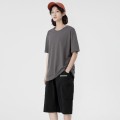 Solid color loose casual T-shirt