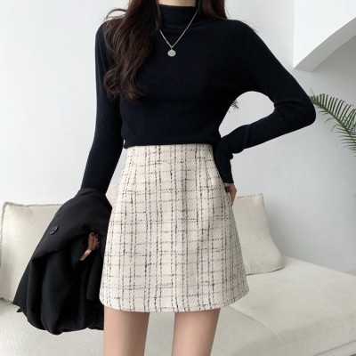 White fragrant style pattern skirt
