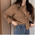 Korean style elegant fragrant  knitted jacket