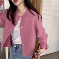 Korean style elegant fragrant  knitted jacket