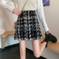 High-waisted A-line skirt