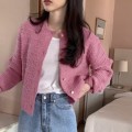 Korean style elegant fragrant  knitted jacket