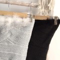 High quality black fur mesh skirt