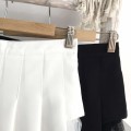 White irregular mesh skirt