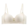 Creamy-white push-up bralette bra