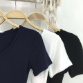 Simple slim-fit crop top