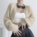 Knitted imitation mink short 