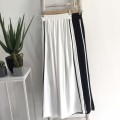 Oversize striped T-shirt + high waist long pants set