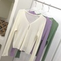 Sun protection knitted loose jacket