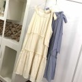 A-line dress with bowknot