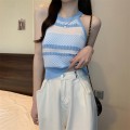 Chanel style knitted sleeveless top