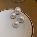 Vintage large pearl earrings