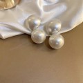 Vintage large pearl earrings