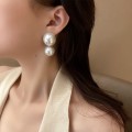 Vintage large pearl earrings