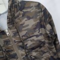 Camouflage hooded jacket top