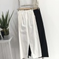 Loose high waist straight trousers