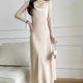 Simple satin dress