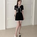 Knitted short jacket + sleeveless dress set