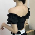 Off-shoulder bow top