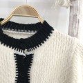 Knitted long-sleeved top