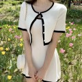 Knitted short jacket + sleeveless dress set