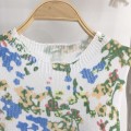 Floral knitted top