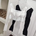 Puff sleeve short top