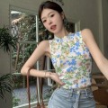 Floral knitted top