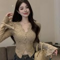 Hollow lace top