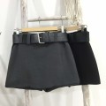 Black low waist skirt