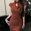 Chinese style slim fit modified cheongsam