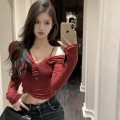 Twisted knit top