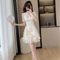 Bow-knot mesh cheongsam