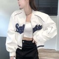 美式复古棒球宽松外套