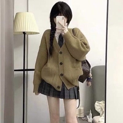 Oversize慵懒风针织外套