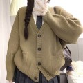 Oversize慵懒风针织外套
