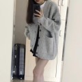Oversize慵懒风针织外套