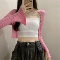 韩版针织薄款上衣