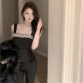 高品质重工镶钻镂空上衣