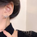 满钻蝴蝶结耳环