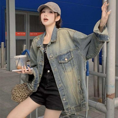美式复古牛仔宽松外套