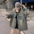 美式复古牛仔宽松外套
