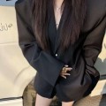 高品质oversize西装上衣+高腰阔腿短裤套装