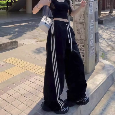 三条杠束脚速干长裤