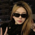 High-end retro cat-eye sunglasses