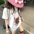 Oversize cartoon print T-shirt