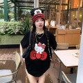 Oversize cartoon print T-shirt