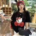 Oversize cartoon print T-shirt