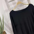 慵懒风斜肩宽松上衣